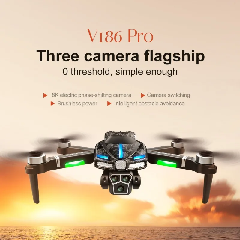 Fpv Drone Charger - Новый V186 Pro Drone Профессиональный бесщеточный
