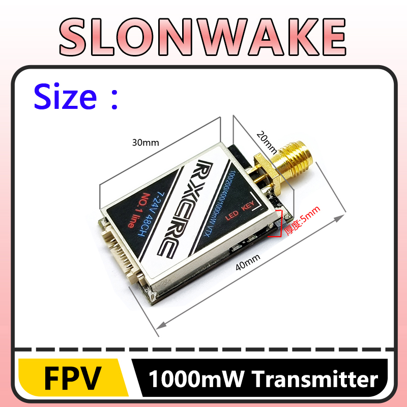 SLONWAKE 5.8G 48CH 1W VTX 100/ – обзор и цена Fpv Drone Vtx